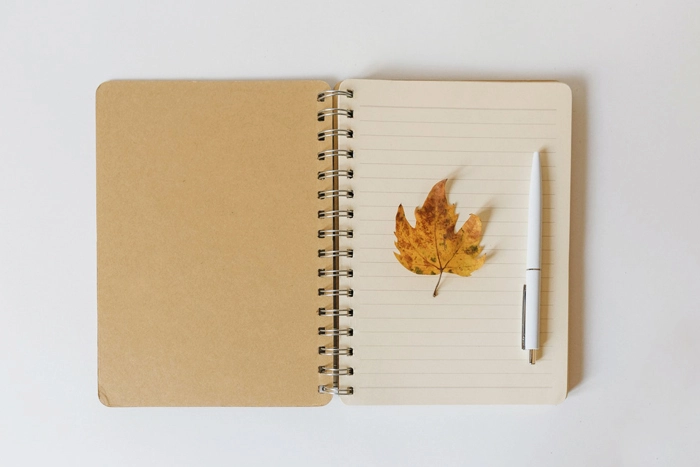 Cahier cartonné à spirales A4 (papier recyclé)